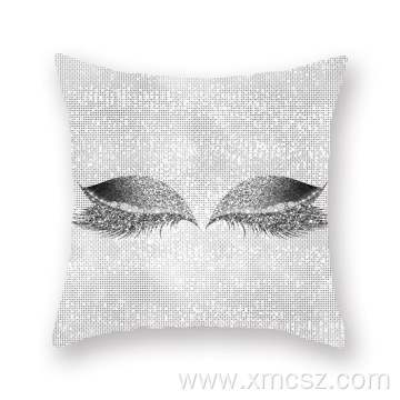 Custom gold stamping eyelash cushion cover